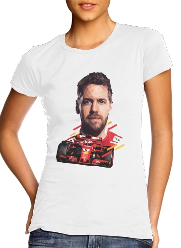 Vettel Formula One Driver für Damen T-Shirt