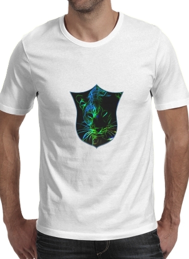 Abstract neon Leopard für Männer T-Shirt