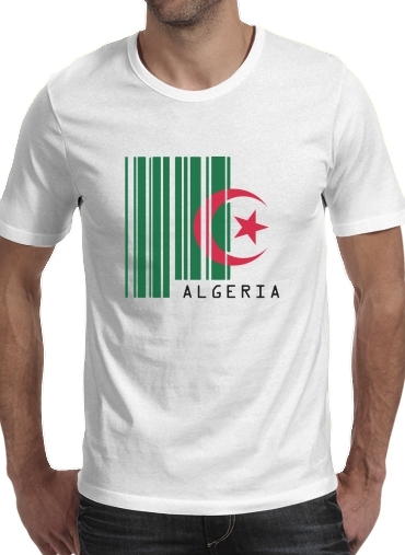 Algeria Code barre für Männer T-Shirt