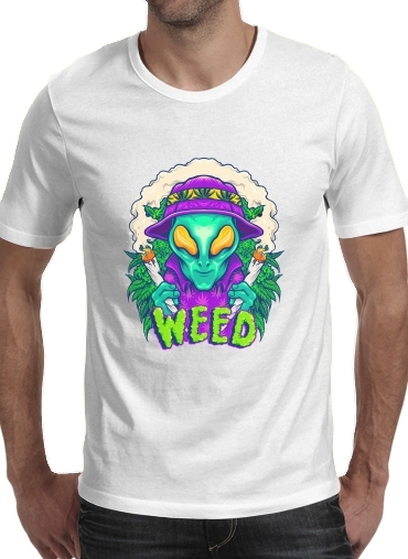 Alien smoking cannabis cbd für Männer T-Shirt