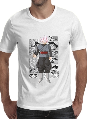 Black Goku Scan Art für Männer T-Shirt