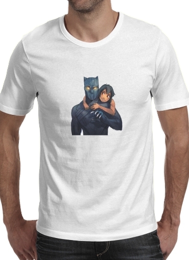 Black Panther x Mowgli für Männer T-Shirt
