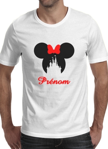 castle Minnie Face with custom name für Männer T-Shirt