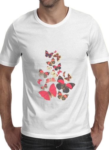 Come with me butterflies für Männer T-Shirt