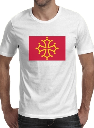 Drapeau de Midi-Pyrenees für Männer T-Shirt