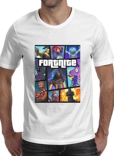 Fortnite - Battle Royale Art Feat GTA für Männer T-Shirt