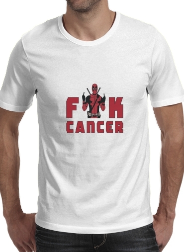 Fuck Cancer With Deadpool für Männer T-Shirt
