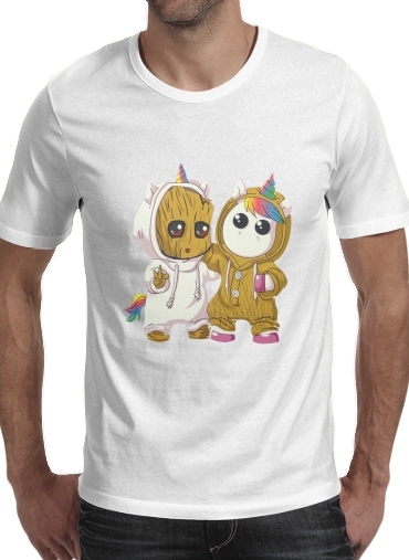Groot x Unicorn für Männer T-Shirt