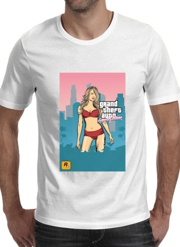GTA collection: Bikini Girl Miami Beach für Männer T-Shirt