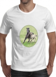 T-Shirts Dülmener Wildpferde, Stute mit Fohlen