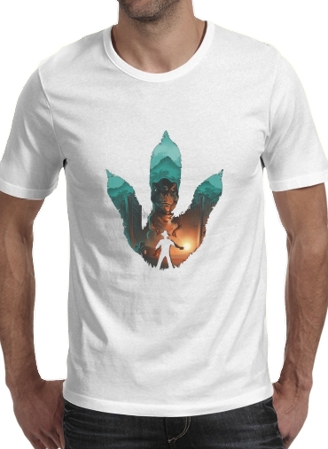 Jurassic Footprint für Männer T-Shirt