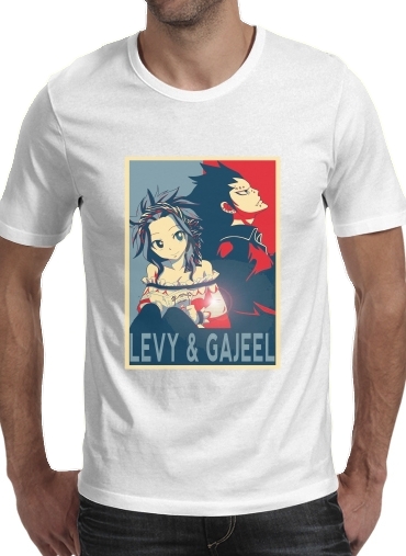 Levy et Gajeel Fairy Love für Männer T-Shirt