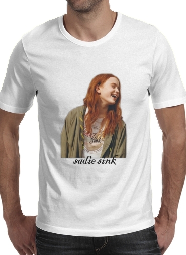 Sadie Sink collage für Männer T-Shirt