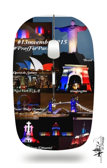 13 Novembre 2015 - Pray For Paris für Kabellose optische Maus mit USB-Empfänger