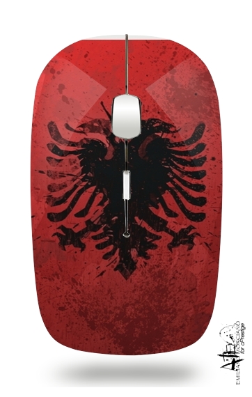 Albanie Painting Flag für Kabellose optische Maus mit USB-Empfänger