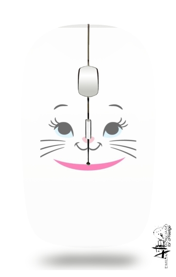 Aristochat Marie Face art für Kabellose optische Maus mit USB-Empfänger