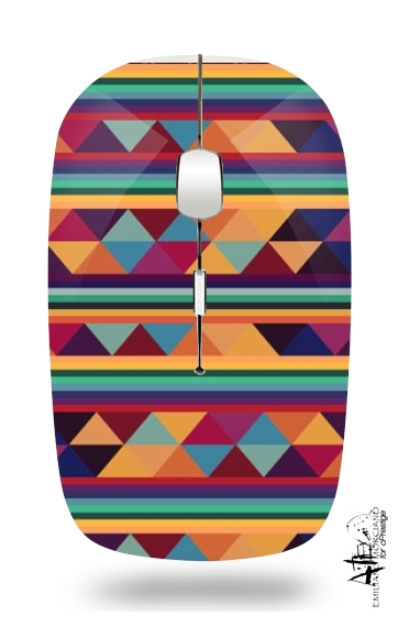 Aztec Pattern Pastel für Kabellose optische Maus mit USB-Empfänger