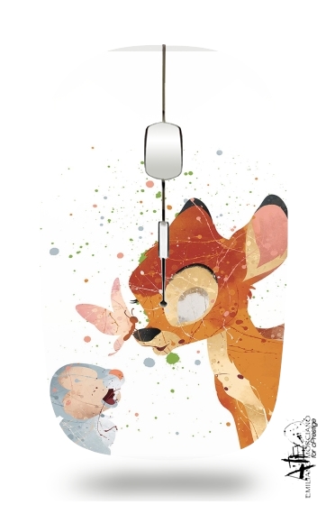 Bambi Art Print für Kabellose optische Maus mit USB-Empfänger