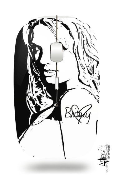 Britney Tribute Signature für Kabellose optische Maus mit USB-Empfänger