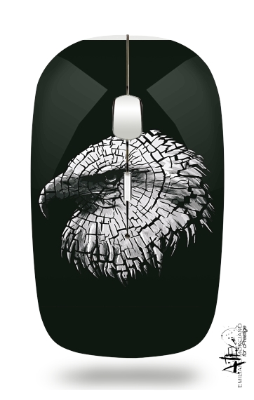 cracked Bald eagle  für Kabellose optische Maus mit USB-Empfänger