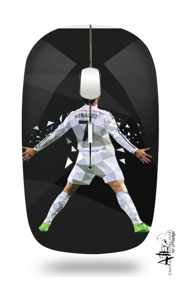 Cristiano Ronaldo Celebration Piouuu GOAL Abstract ART für Kabellose optische Maus mit USB-Empfänger