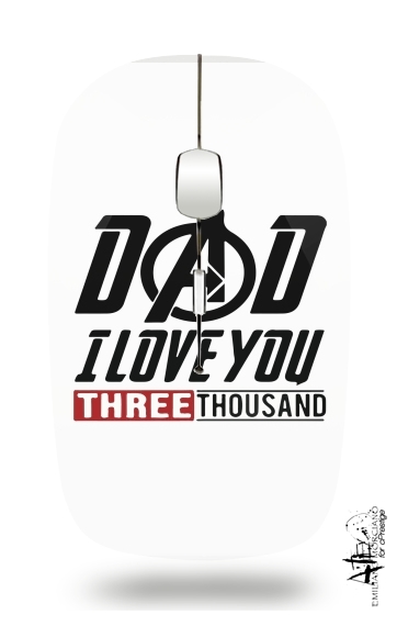 Dad i love you three thousand Avengers Endgame für Kabellose optische Maus mit USB-Empfänger