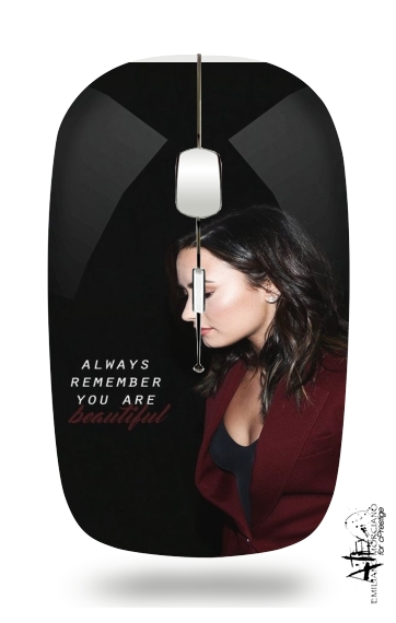 Demi Lovato Always remember you are beautiful für Kabellose optische Maus mit USB-Empfänger