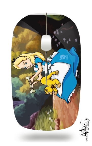 Disney Hangover Alice and Simba für Kabellose optische Maus mit USB-Empfänger