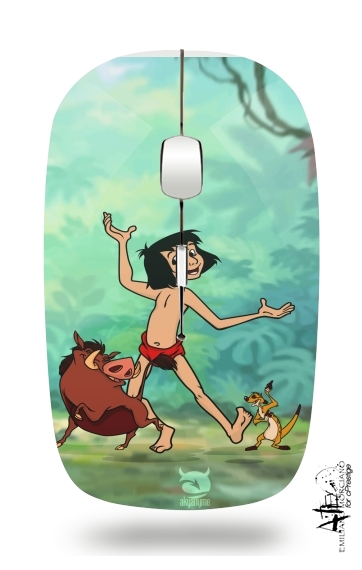 Disney Hangover Mowgli Timon and Pumbaa  für Kabellose optische Maus mit USB-Empfänger