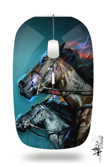 Pferderennen - Reitsport für Kabellose optische Maus mit USB-Empfänger