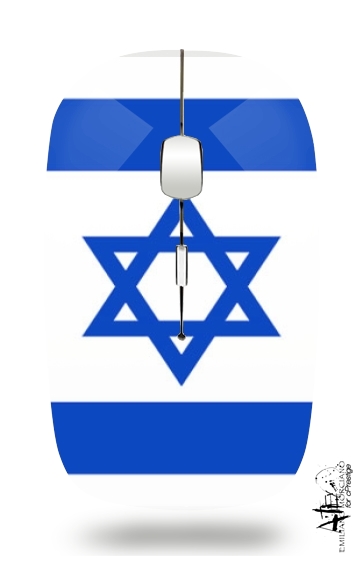 Fahne Israel für Kabellose optische Maus mit USB-Empfänger