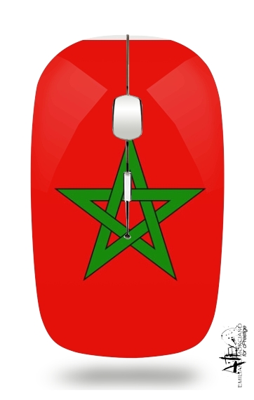 Fahne Marokko für Kabellose optische Maus mit USB-Empfänger