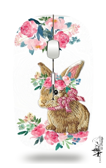 Flower Friends bunny Lace für Kabellose optische Maus mit USB-Empfänger