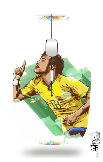 Football Stars: Neymar Jr - Brasil für Kabellose optische Maus mit USB-Empfänger