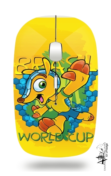 Fuleco Brasil 2014 World Cup 01 für Kabellose optische Maus mit USB-Empfänger