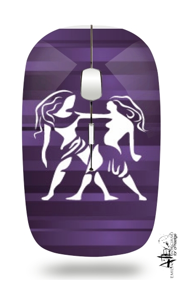 Zwillinge - Zeichen des zodiac für Kabellose optische Maus mit USB-Empfänger