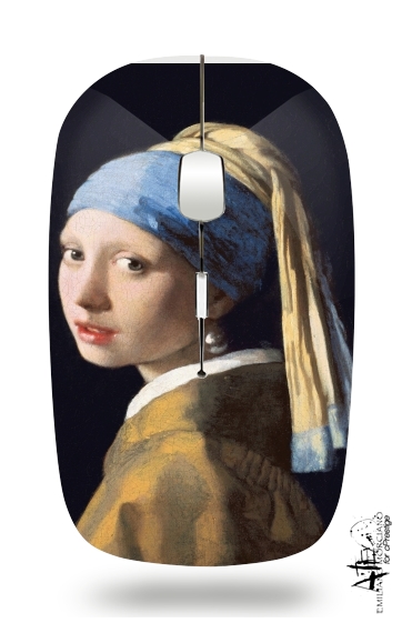Girl with a Pearl Earring für Kabellose optische Maus mit USB-Empfänger
