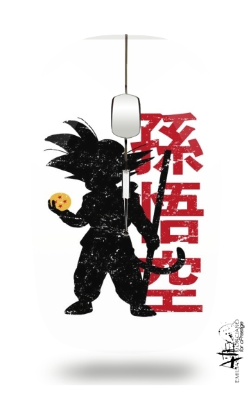Goku silouette für Kabellose optische Maus mit USB-Empfänger