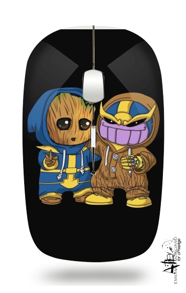 Groot x Thanos für Kabellose optische Maus mit USB-Empfänger