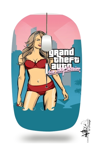 GTA collection: Bikini Girl Miami Beach für Kabellose optische Maus mit USB-Empfänger