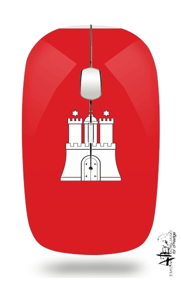 Hamburg Flag für Kabellose optische Maus mit USB-Empfänger