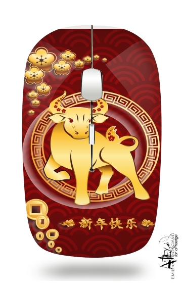 Happy The OX chinese new year  für Kabellose optische Maus mit USB-Empfänger