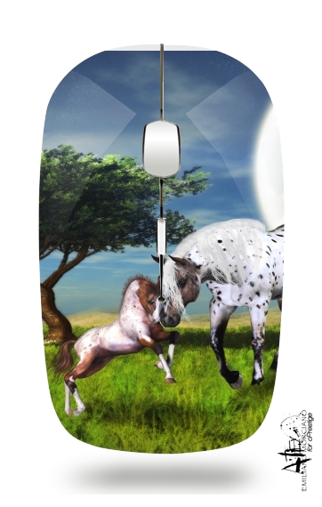 Horses Love Forever für Kabellose optische Maus mit USB-Empfänger