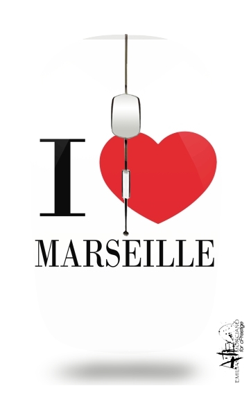 I love Marseille für Kabellose optische Maus mit USB-Empfänger