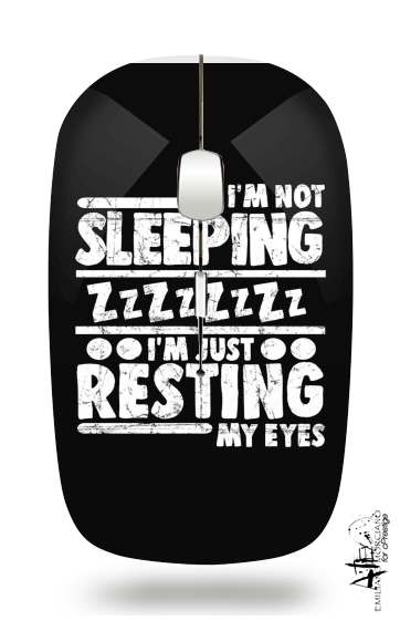 im not sleeping im just resting my eyes für Kabellose optische Maus mit USB-Empfänger