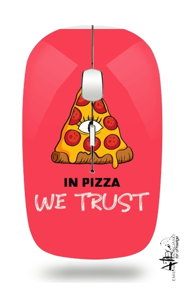 iN Pizza we Trust für Kabellose optische Maus mit USB-Empfänger