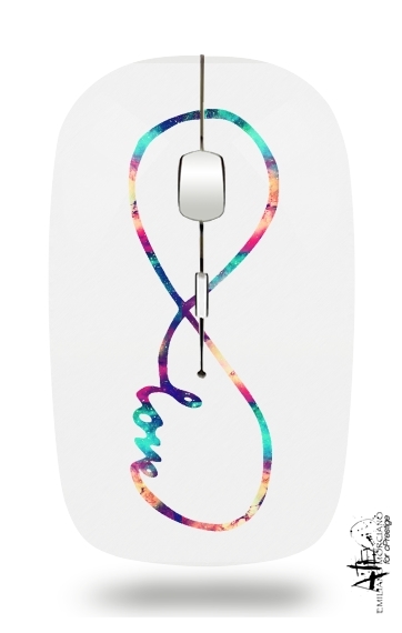 Infinity Love (White) für Kabellose optische Maus mit USB-Empfänger