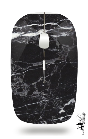 Initiale Marble Black Elegance für Kabellose optische Maus mit USB-Empfänger