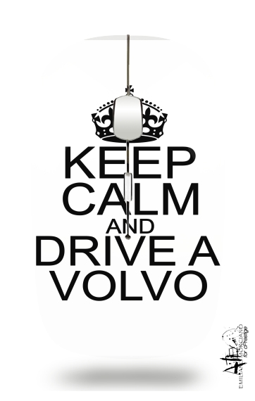 Keep Calm And Drive a Volvo für Kabellose optische Maus mit USB-Empfänger