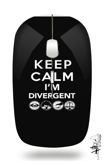Keep Calm Divergent Faction für Kabellose optische Maus mit USB-Empfänger